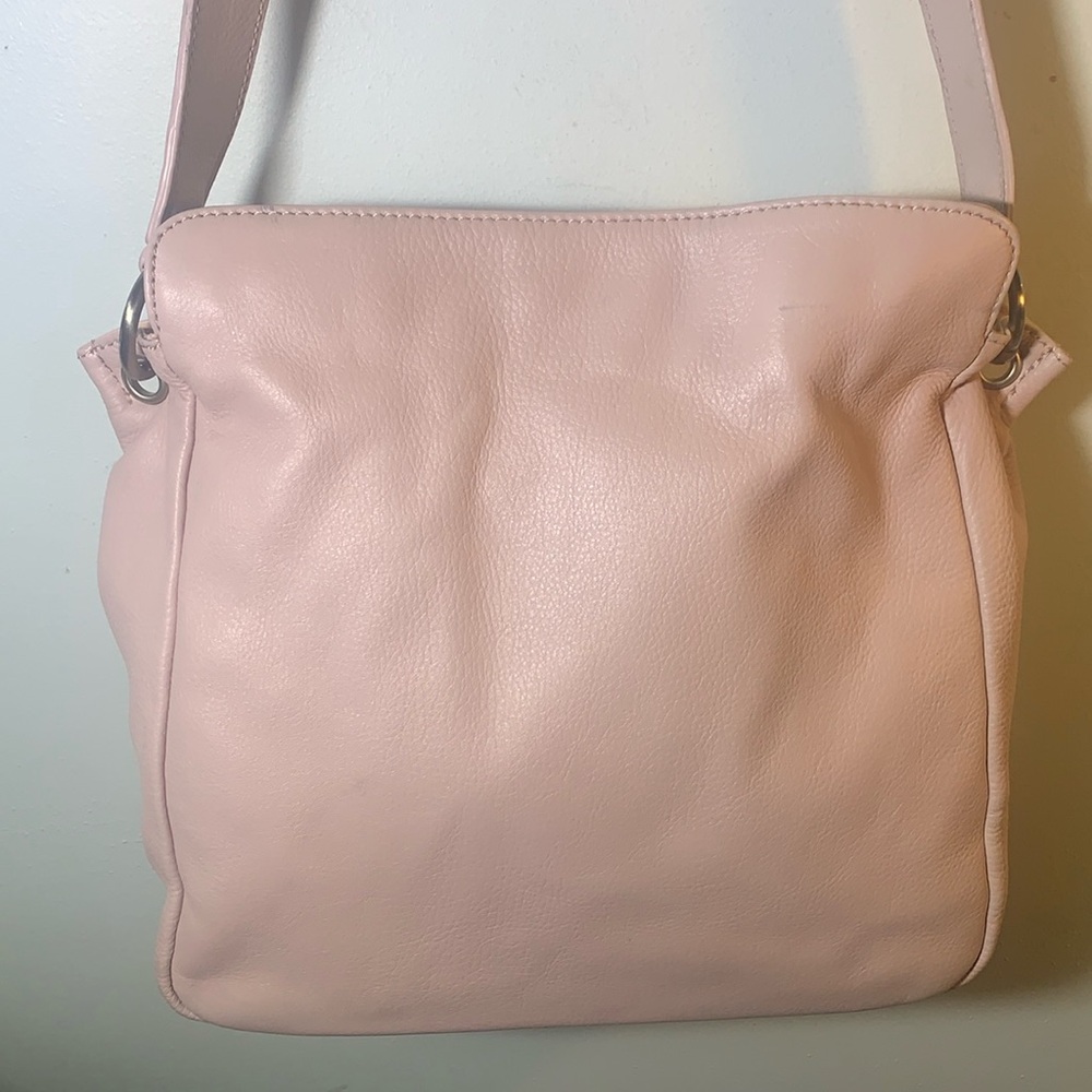 Paradox light pink genuine leather shoulder bag